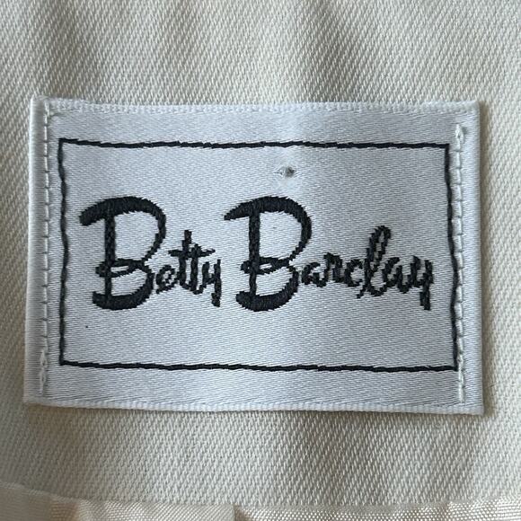 Betty Barclay Blazer Size 12 Cream Longline Jacket Wool Blend - Picture 7 of 9